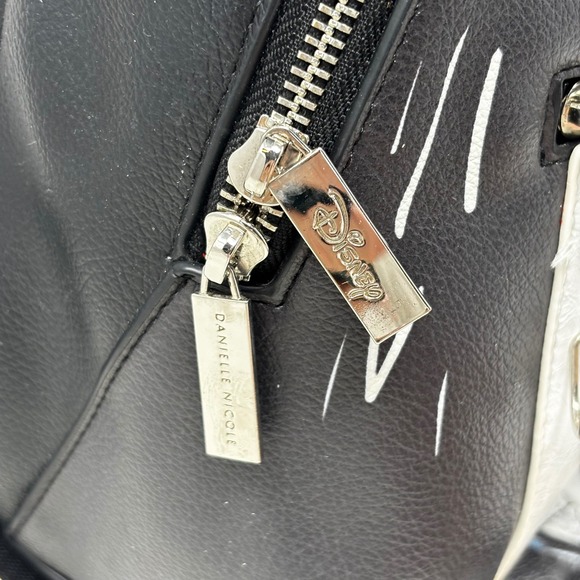 Danielle Nicole Disney Cruella De Vil Look Fabulous Mini Backpack Black White - Picture 6 of 15